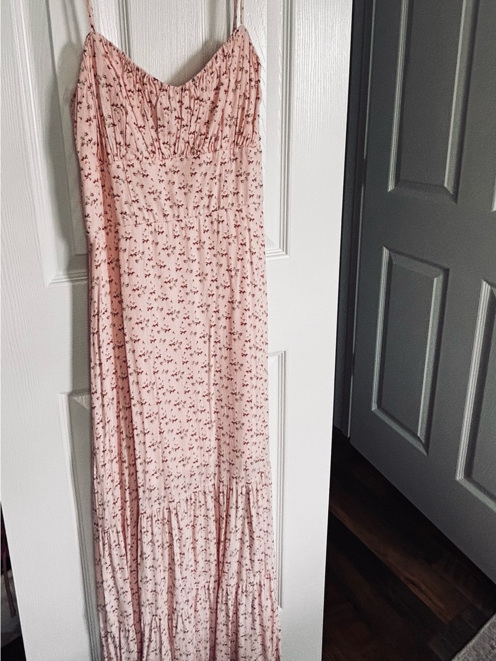 Floral Pink Sundress with Spaghetti Straps